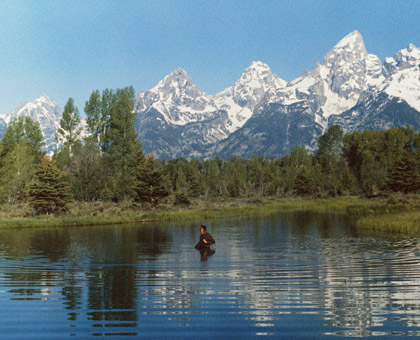 Trapping in the Tetons.